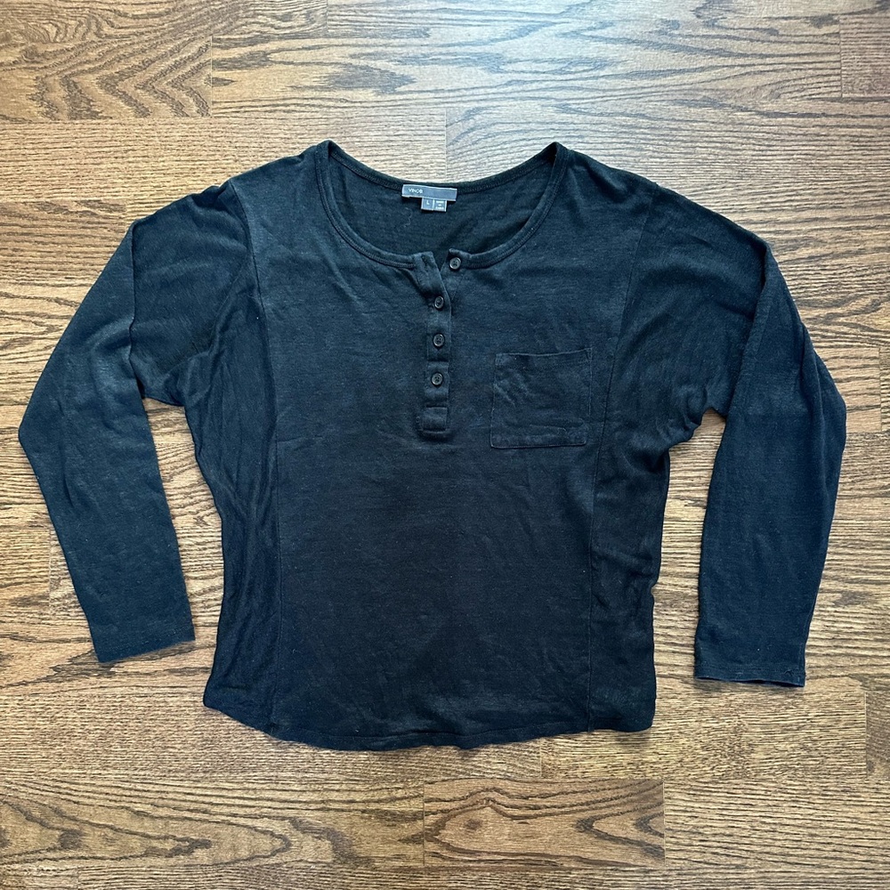 Vince linen henley